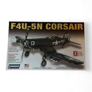 Lindberg F4U-5N Corsair 1:48 Scale Airplane Model Kit No.70511 Open Box
